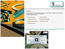 Tablet Screenshot of mb-dichtungen.de